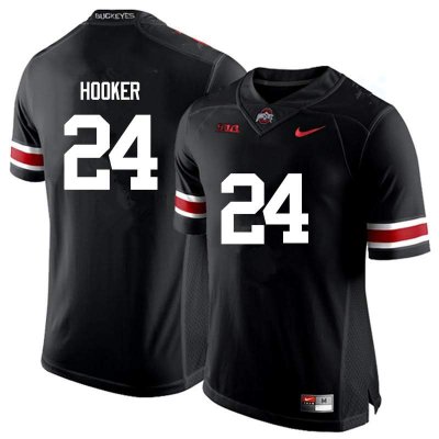 NCAA Ohio State Buckeyes Men's #24 Malik Hooker Black Nike Football College Jersey WZG1445GZ